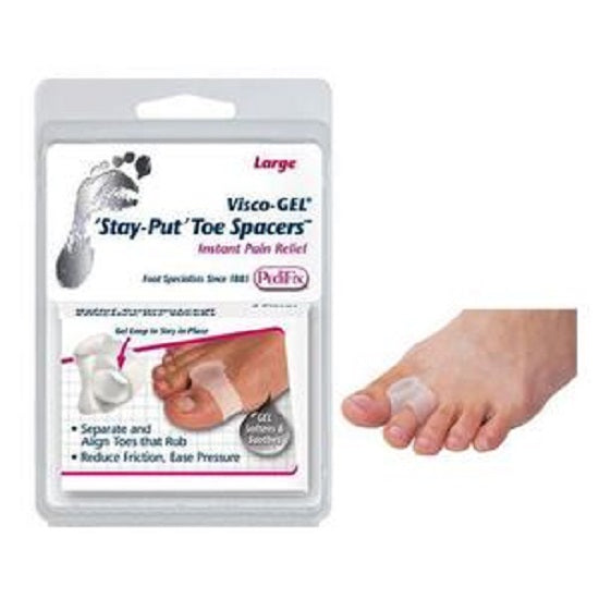 Pedifix Footcare Visco-GEL Stay-Put Toe Spacer | Toe Separator ...