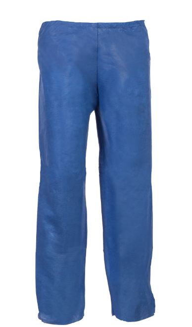 Tronex Company Tronex Spunbond Disp Drawstring Scrub Pants - Disposable Fluid-Resistant SMS Drawstring-Waist Scrub Pants, Blue, Size XL - SMS330-35