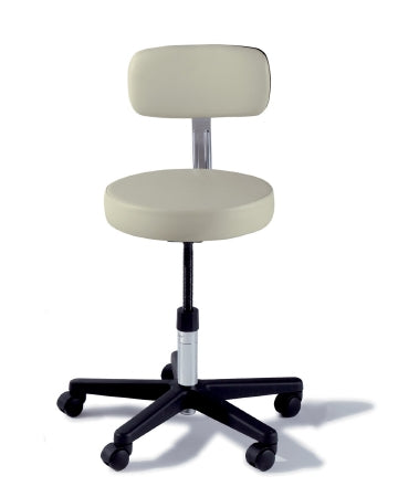 STOOL, BASIC, W / BACK, MANUAL ADJUST, DREAM