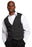 Fashion Seal Healthcare Men's Stripe Vest Black/White Stripe Gangster