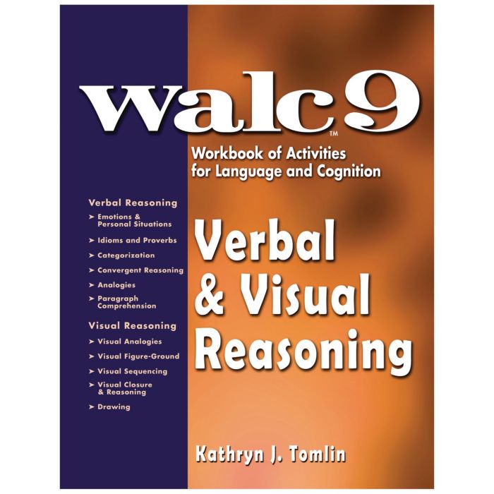 Patterson Medical WALC 9 Verbal and Visual Reasoning