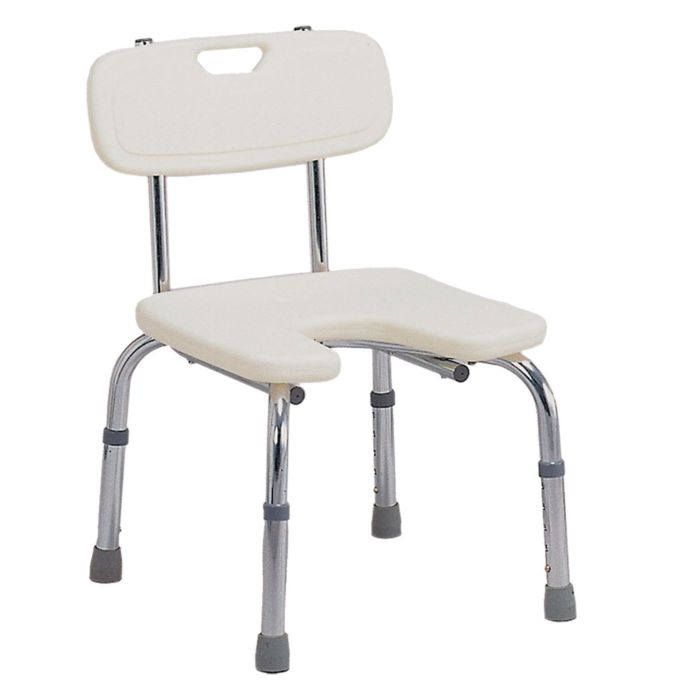 HealthSmart DMI Hygenic Bath Adjustable Chair with Back