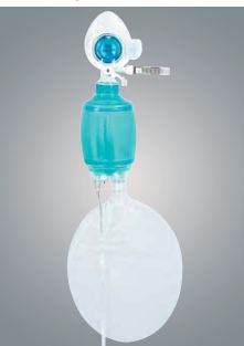 AirLife Self-Inflating Resuscitator II Masks, Infant, Bag, Reservoir Tube, 7' 02 Tubing