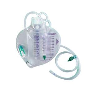 Bard I.C. Infection Control 350mL Urine Meter Drainage Bag with Bacteriostatic Collection System 2500mL, Latex Free