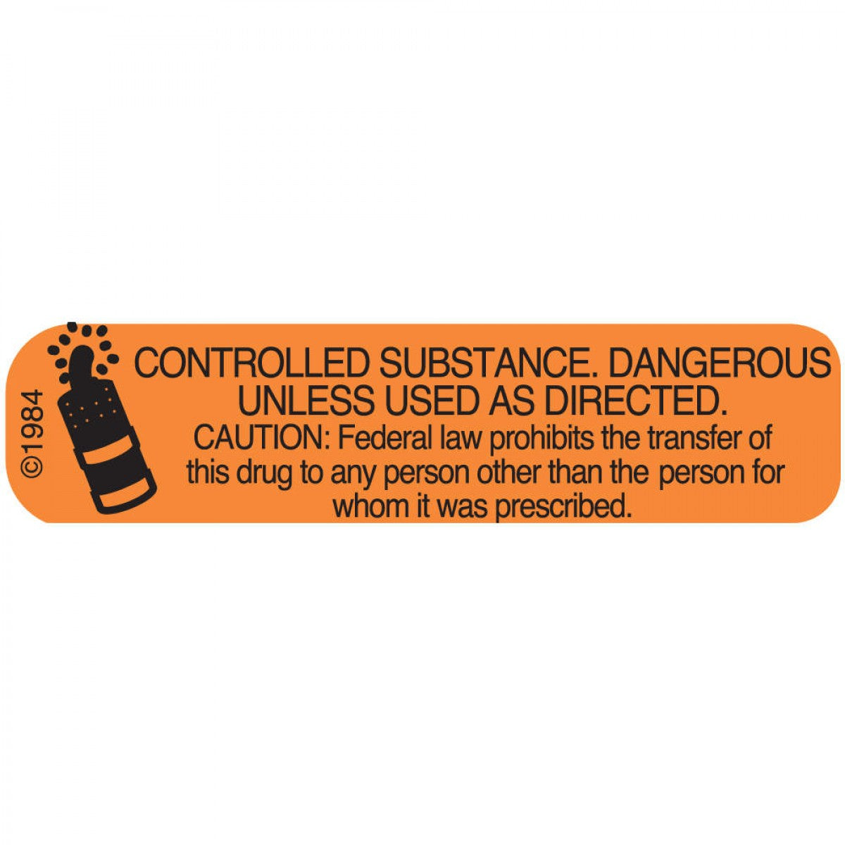 Communication Label (Paper, Permanent) Controlled Sub 1 9/16