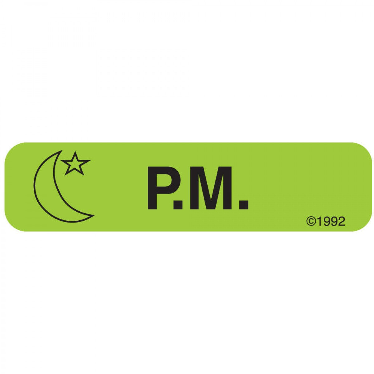 Communication Label (Paper, Permanent) P.M 1 9/16