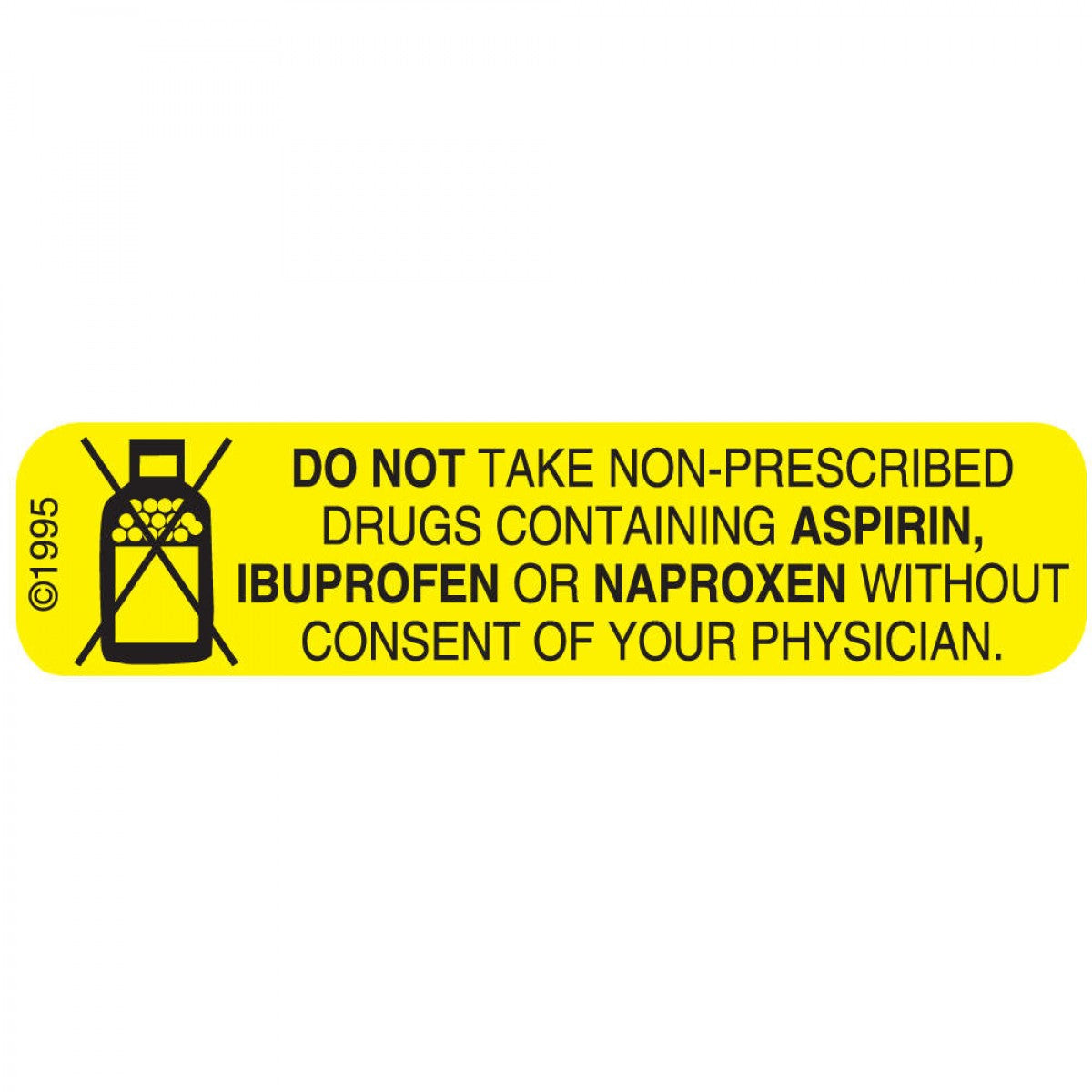 Communication Label (Paper, Permanent) Dont Take 1 9/16