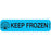 Label Paper Permanent Keep Frozen 1 9/16" X 3/8" Blue 500 Per Roll, 2 Rolls Per Box