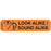 Label Paper Permanent Look Alike Sound 1 9/16" X 3/8" Orange 500 Per Roll, 2 Rolls Per Box