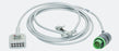 Vyaire Multi-Link 3-Lead ECG Cables - MECG Cable With Detachable 3 Leadwire Set, 12 ft. - 1553AAO