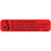 Label Paper Permanent May Cause 1 9/16" X 3/8" Red 500 Per Roll, 2 Rolls Per Box