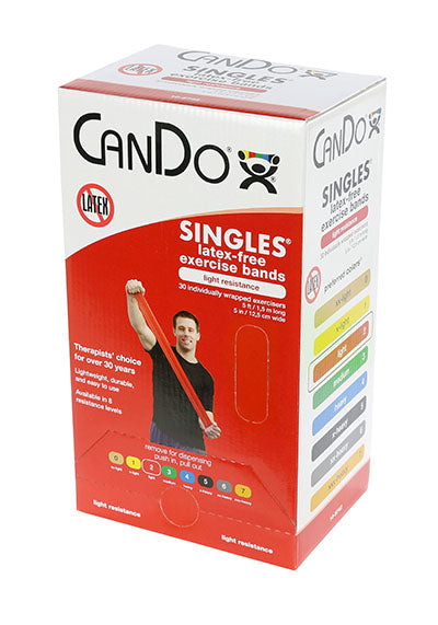 CanDo Pre-cut Exercise Band Latex Free Length 5' Length