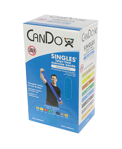 CanDo Pre-cut Exercise Band Latex Free Length 5' Length