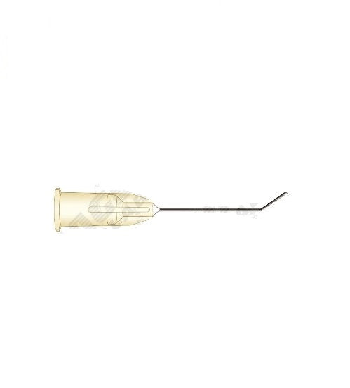 Eagle Labs Tri-Port Sub-Tenon Cannula - Tri-Port Sub-Tenon Cannula, Pair of 0.4 mm Ports, Open End, Angled, 19G x 1" - 100-19