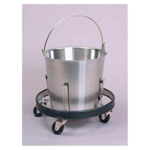 Medegen Medical Products Bucket Kick Stainless Steel 12.5qt Silver Ea