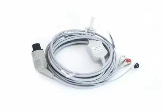 Siemens Right Angle ECG Cable w/Leads - Siemens ECG Cable, Direct Connect - 8253040