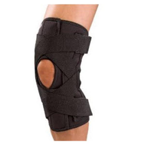 Mueller Sports Medicine Brace Wraparound Deluxe Knee Neoprene Black Size Medium EA