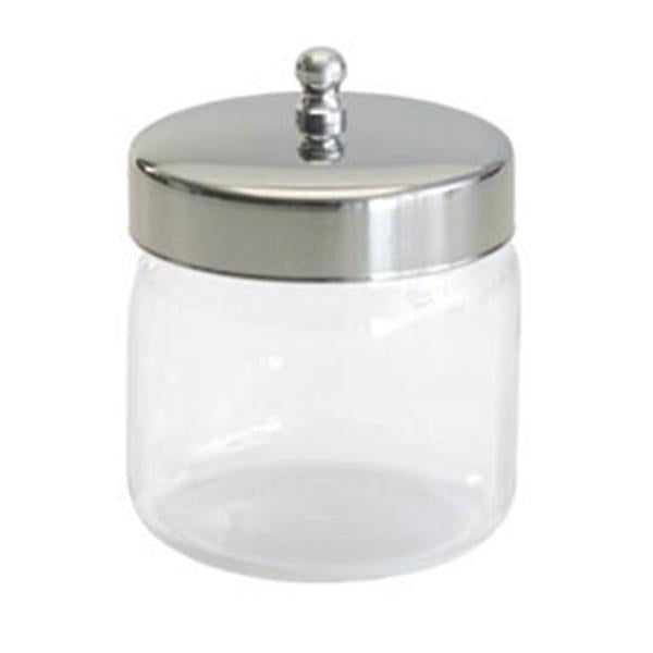 Graham-Field/Everest &Jennings Jar Dressing 6x6" Clear Glass With Stainless Steel Cover 6/Ca