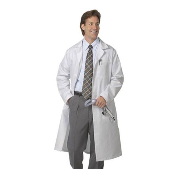 Fashion Seal Lab Coat X-Long 65% Polyester / 35% Cotton Mens Wht Sz 46 45" Ea