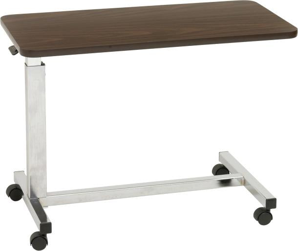 Drive DeVilbiss Low Height Overbed Tables - Low Overbed Table, Walnut - 13081