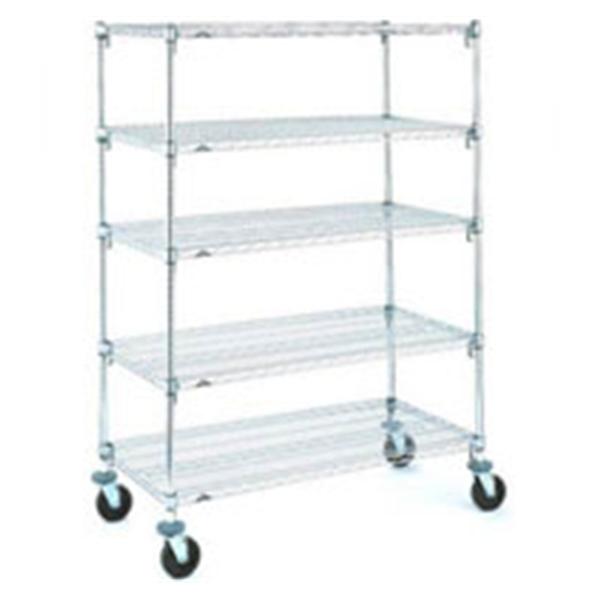 Intermetro Industries Cart Utility Super Erecta 24x60x69" 4-5"Cstr/2 Swvl/2 Lk Ea