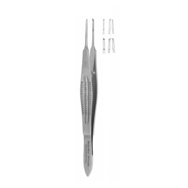 Miltex-Integra Miltex Forcep Suture Castroviejo 4" 0.6mm/Tying Platform 1x2 Teeth SS Ea (18-954)