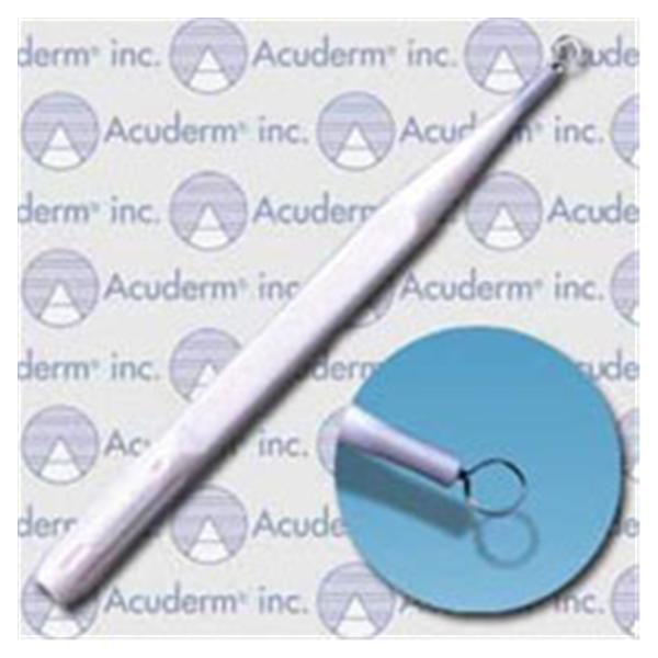 Acuderm Curette Dermal 4mm 4mm Loop Tip Stainless Steel Disposable 25/Bx