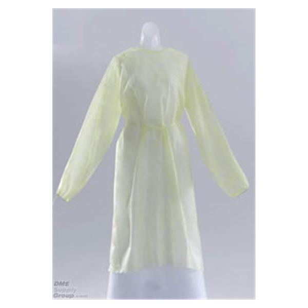 Medline Industries  Gown Isolation Regular / Large Yellow Elastic Cuff 50/Ca