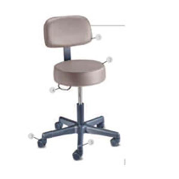 Brewer Company Stool Exam Century Series Specify Color Casters Backrest 5 Leg Ea