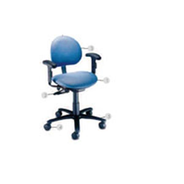 Brewer Company Chair Task Millenium Series 18.5x18-24.75 Alum Adrtc W/ Bckrst Ea