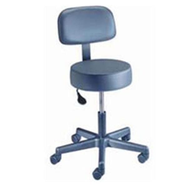 Brewer Company Stool Exam Value Plus Azure Blue Casters Backrest 5 Leg Ea