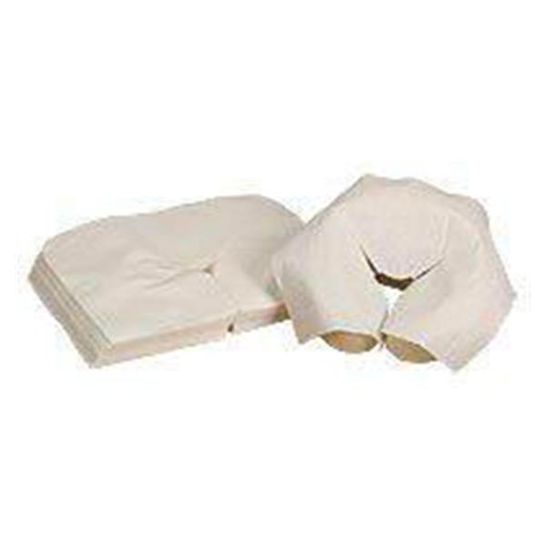 Earthlite Massage Tables Cover Headrest 15 in x 12 in White Paper 100/Pk, 24 PK/CA (45600)