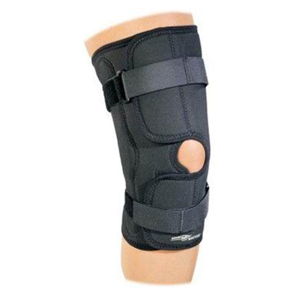 DJO Brace Wraparound Economy Adult Knee Drytex Black Size X-Large Ea (11-0672-5)