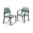 Midmark oration Chair Side 18x19-1/8x17" Steel Tube Frame Ultra Sky Ea (680-002-245)