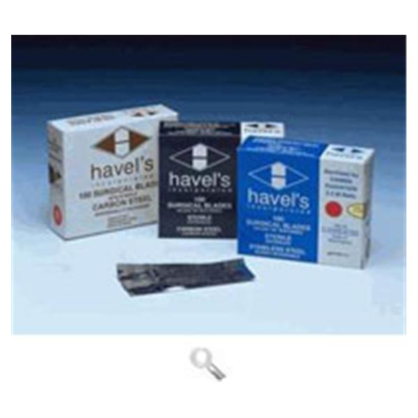 Havel's  Blade Surgical #15C Carbon Steel Sterile Disposable 100/Bx (SC15C)