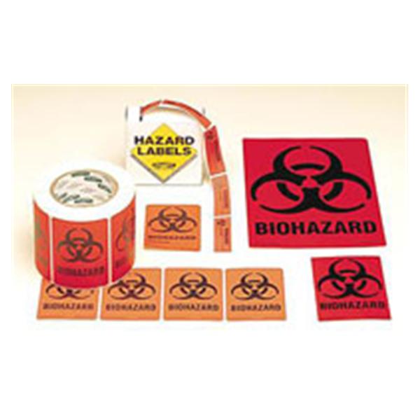 Brady Worldwide Label Biohazard Orange 4x3 40/Rl 40/Rl