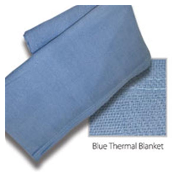 Calderon Textiles  Blanket Thermal 66x90" Blue Ea