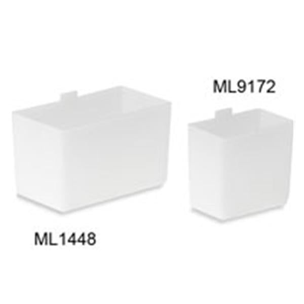 Phlebotic Cup Bin 2x3-1/4x3" White Plastic 12/Pk