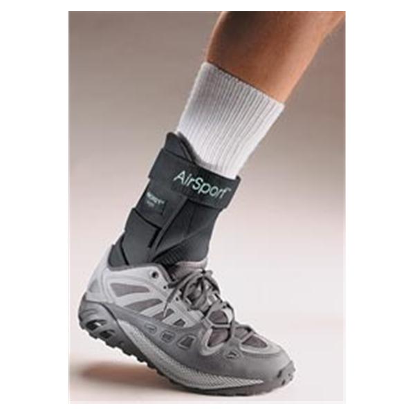 DJO Brace Stirrup Airsport Adult Ankle Plstc/Fm Blk Sz XS Right Ea