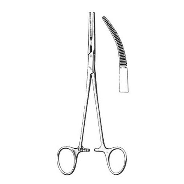 BR Surgical Forcep Hemostatic Kelly Rankin 6-1/4" Curved Stainless Steel Ea