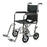 Medline Industries  Wheelchair Trnsprt 300lb 16x19" Blk Fl Lgth Arms Swngwy Ftrst Ea