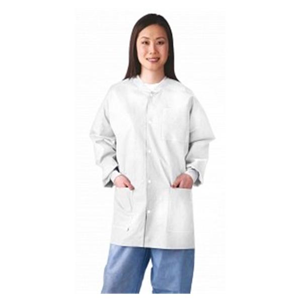 Medline Industries  Jacket Lab Large White 30/Ca