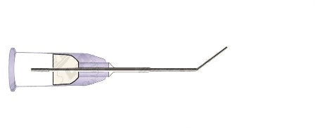 Eagle Labs FLOvisc Viscoelastic Cannula (DeCamp) - FLOvisc Viscoelastic DeCamp Cannula, 10 mm Angled Tip, 20G Stepped down to 27G - 109-2027