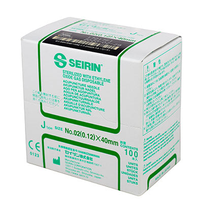 FEI Acupuncture Seirin J Type Box of 100 Needles