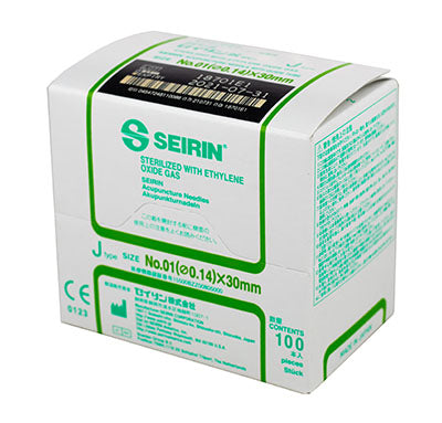 FEI Acupuncture Seirin J Type Box of 100 Needles