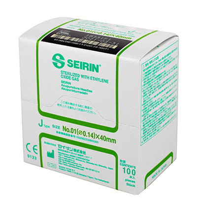 FEI Acupuncture Seirin J Type Box of 100 Needles