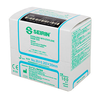 FEI Acupuncture Seirin J Type Box of 100 Needles