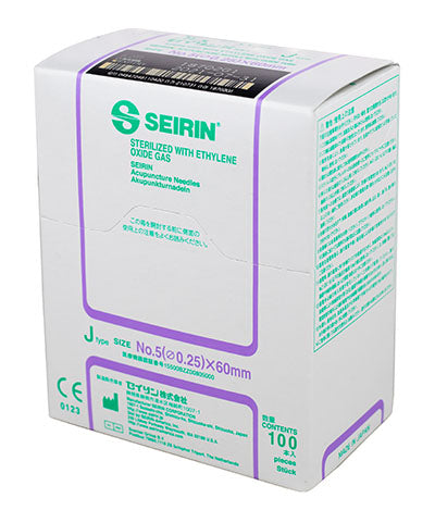 FEI Acupuncture Seirin J Type Box of 100 Needles