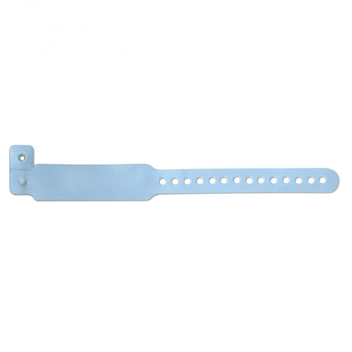 Veri-Color Insert Wristband Vinyl 1"X6 1/2" Infant Light Blue - 250 Per Box