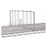 Intermetro Industries Divider Shelf Metro 24x8" Silver Stainless Steel f/ Spr Erct Ea